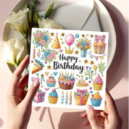 Diamond Art Greeting Cards Kit,Diamond Art Cards Special Shaped Diamond Painting Greeting Card Arts Crafts for Christmas Birthday Thanksgiving Day Holiday(B) (Style A) - Image 5