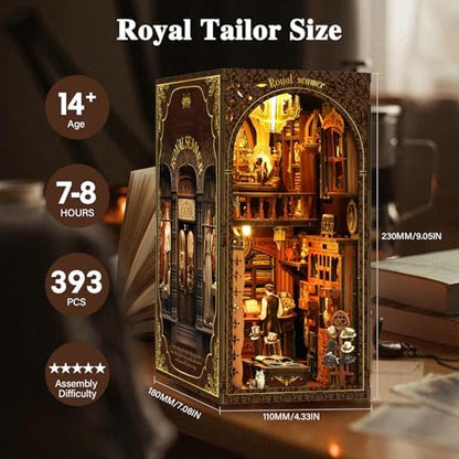 Book Nooks for Adults, DIY Miniature Dollhouse Book Nook Kit - Tailor Shop - Image 2