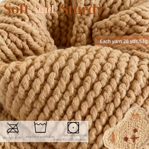 Yarniss Knitting Loom Kits，Knitting Scarf Kits with Khaki Yarn - Image 4
