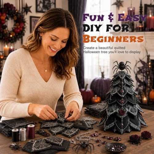 Daily Partner DIY Halloween Quilted Fabric Tree Kit - Image 6