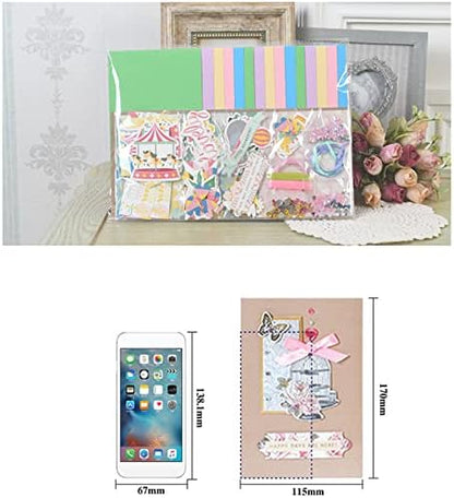 Gigicloud Paper Card Making Kits Colorful Handmade Greeting Card Kits DIY Making Material Set for Birthday Invitation, Thanksgiving, Christmas,Holiday,Baby Shower - Image 2