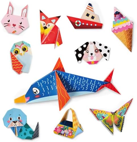 AluAbi 152-Sheet Origami Paper Kit with 72 Patterns & Instruction Book - Image 4