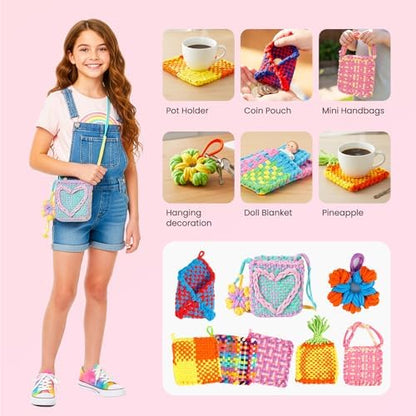 PP OPOUNT Weaving Loom for Kids & Adults, 432 Craft Loops Pot Holder Kit - Image 5