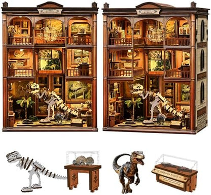 Spilay Book Nook Kit for Adults, Fossil Museum DIY Miniature House Kit by SpilayDIYDollhouseMiniature