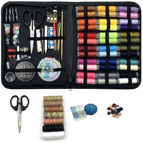 MFORLD Sewing Kit for Adults, 229Pcs Needle and Thread Kit Sewing Supplies by Unknown