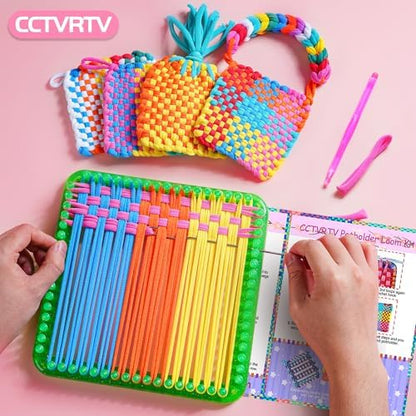 CCTVRTV Weaving Loom Kit Toys for Kids and Adults, DIY Arts and Crafts - Image 3