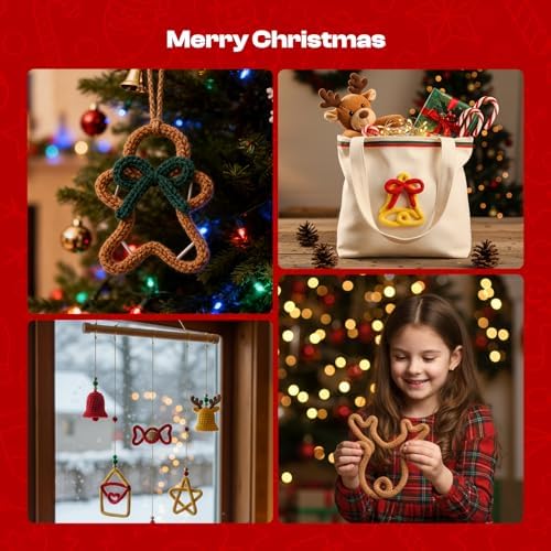 Caydo i Cord Christmas Decoration Making Kit with 24 Patterns for Beginners - Image 5