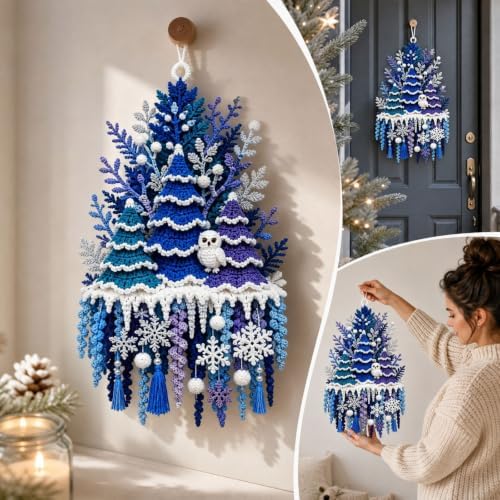 DIY Seasonal 3D Crochet Door Hanger Kit Collection, Halloween Handmade - Image 2