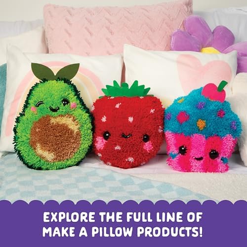 LatchKits Cupcake Pillow - Latch Hook Kits for Kids, Arts and Crafts, Yarn Art, Kids Crafts, Toys for Girls, Birthday Gift for Girls, Easy to Follow Pattern, Hook Included, Craft Kits, Ages 6+ - Image 7