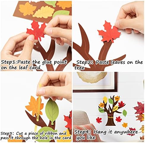 Haooryx Tree of Thanks Craft Kit Make Your Own Thanksgiving Tree Ornament - Image 3