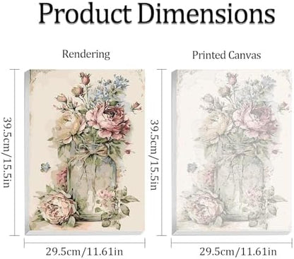 JATOK Paint by Numbers Kit for Adults with Frame, Flower, 12 x 16 in - Image 3