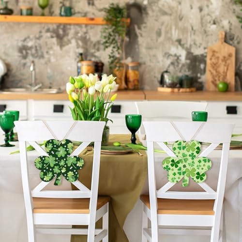 Wooden Shamrock Ornaments to Paint St. Patrick's Day Decoration Cutouts Unfinished 24PCS 3.15 Inches, DIY Blank Unfinished Wood Discs Ornament for Home Farmhouse Crafts Hanging Spring Decorations - Image 4