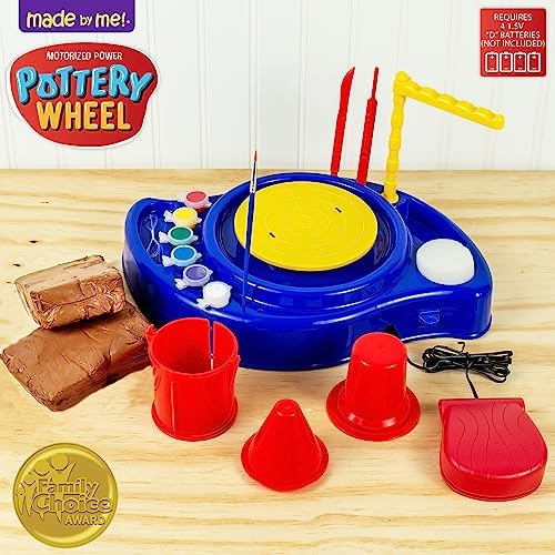 Made By Me Motorized Power Pottery Wheel - At Home Pottery Making – Clay Sculpting Activity for Kids Ages 6 and Up - Image 3