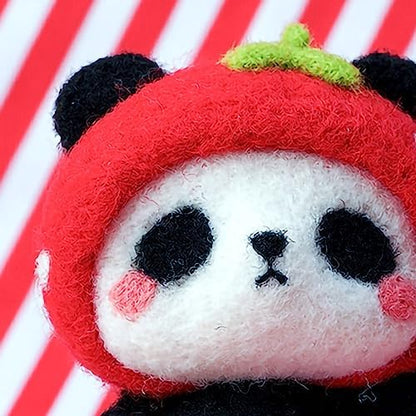 GOTOTOP Needle Felting Kit, Wool Felt Panda Pendant DIY Craft Set, Beginner Friendly Handmade Project, Compact 100 G Materials Kit for Kids Teens Adults Home Craft Time (#1) - Image 5