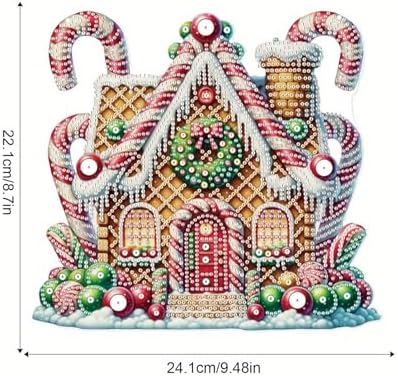 5D DIY Diamond Painting Pendant kit, Magic House Special Handmade Diamond Pendant, Suitable for Home, Window Decorations, Christmas Birthday Creative Gift Preferable - Image 2