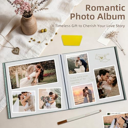 Popotop Photo Album Self Adhesive Scrapbook Album for 4x6 5x7 8x10 Pictures DIY Photo Book as Scrapbooking Supplies Kits, Birthday Gifts for Women Mom Wedding Baby Family Travel - Image 5