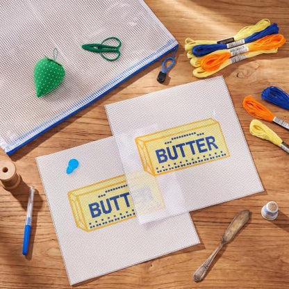 XunYee Needlepoint Canvas Kit, Butter - Image 4