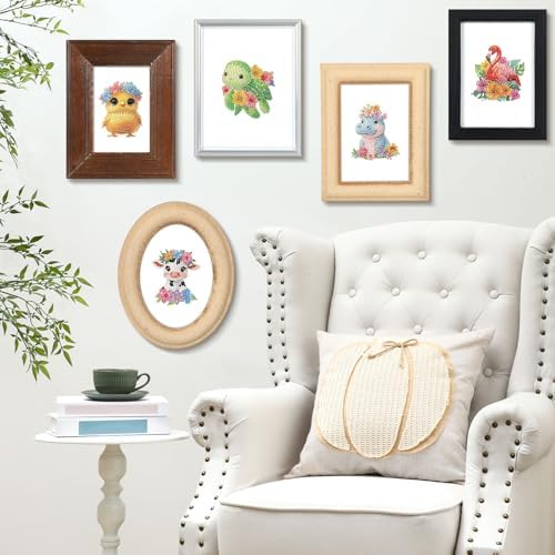 Xuhal 30 Pcs Mini Diamond Art Kits for Adult Animal Small Diamond Painting - Image 4