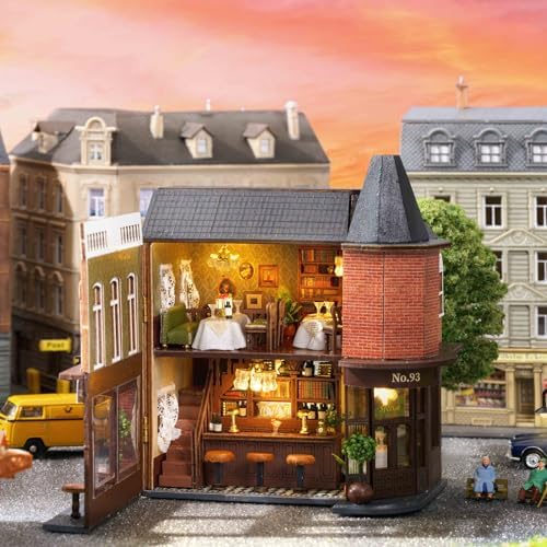 CUTEROOM DIY Miniature House Kit Wooden Craft for Adult-Garden Restaurant - Image 4