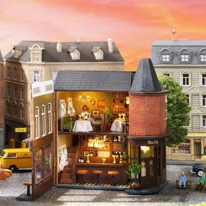 CUTEROOM DIY Miniature House Kit Wooden Craft for Adult-Garden Restaurant - Image 4
