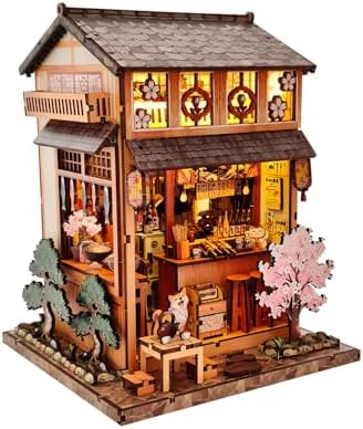 DIY Book Nook, Miniature House Kit with LED Lights - Yakitori Grill House by Soothee