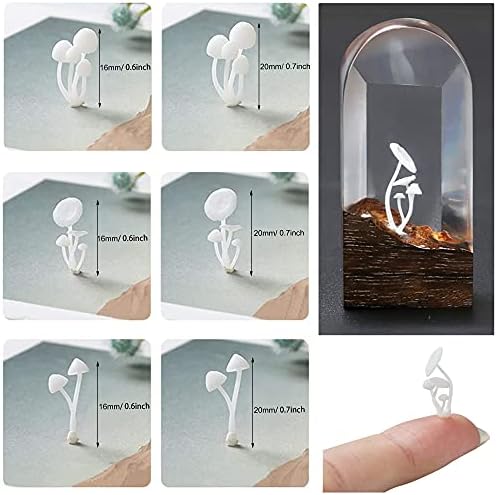 Woohome 14 PCS 3D Jewelry Making Supplies Resin Mould Filler, Mini Swan Mushroom Resin Casting Moulds Fillers, 3D Resin Filler Art Craft Supplies Epoxy Moulds for Art Resin Crafts DIY - Image 5