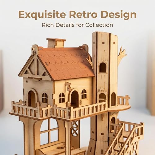 DIY 3D Wooden Puzzle House Kit, Wood Architectural Puzzle, Realistic House Building Model, Creative Home Decor, Ideal Gifts for Adults, Birthdays, Christmas & Special Occasions - Image 4