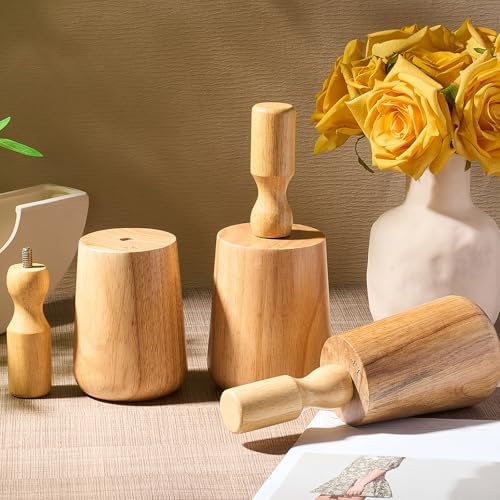 Juexica 3 Pcs Pottery Mug Mold Set Wood Mold(11oz 15oz 20oz,Narrow-mouthed) - Image 6