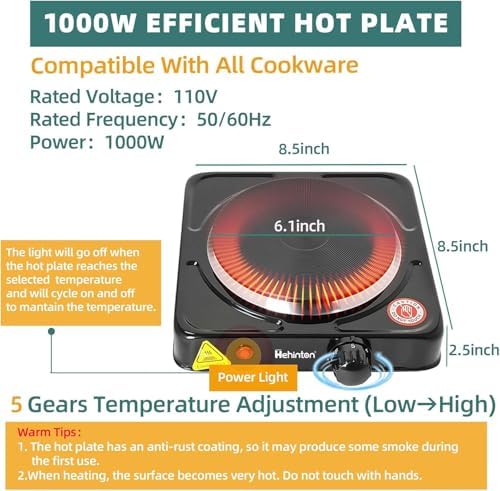 Hehinton Double Boiler Wax Melter 1200ML/40.6OZ, Candle Making Kit Supplies for Adults Beginners, DIY Kit with 1000W Electric Hot Plate, Wick Trimmer, Hot Air Gun, Thermometer, Wick Stickers - Image 5