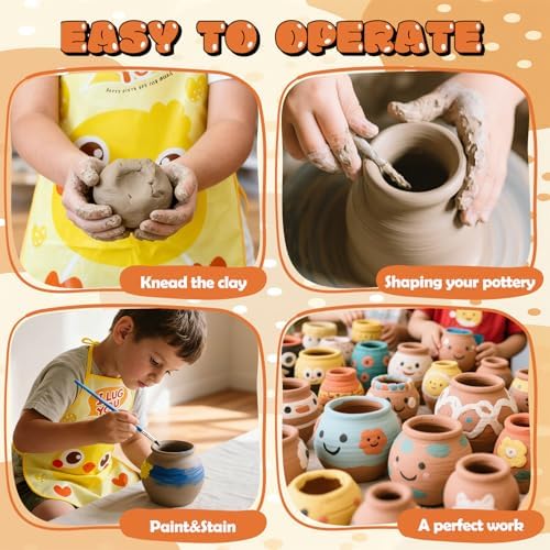 Capybaras Pottery Wheel Kit for Kids with foot pedal for kids ages 6-12 - Image 5