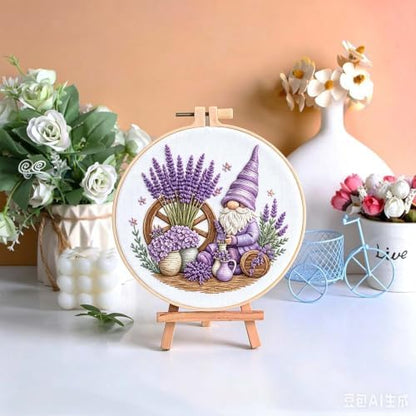 niurenmaoyi Gnome Embroidery Kit for Beginners,Sewing Kit for Adults - Image 6