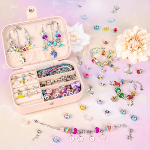 Sofier Jewelry Bracelet Making Kit for DIY Beads Charms Set Teen Gifts - Image 6