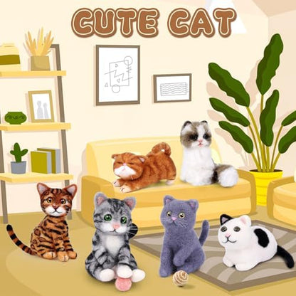 Mayboos 6 Pcs Needle Felting Kit, Felting Kits for Beginners (Cute Cat) - Image 5