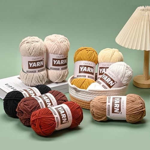 Plush Chenille Chunky Crochet Yarn - Baby Yarn for Crocheting Soft - Velvet Yarns Knitting for Blankets Crafts - Fluffy Amigurumi Yarns 100g / 131yd (Yellowish) - Image 5