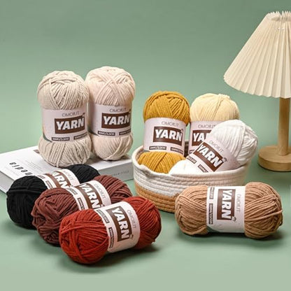 3 Packs Plush Chenille Chunky Crochet Yarn - Baby Yarn for Crocheting Soft - Velvet Yarns Knitting for Blankets Crafts - Fluffy Amigurumi Yarns 300g / 393yd (3 Pine Green) - Image 5