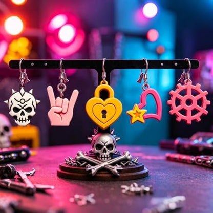 ORIGACH 15 Pcs Punk Rock & Street Style Polymer Clay Cutters Set - Image 5
