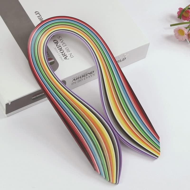 ODETOJOY Quilling Paper Strips 3mm 5mm 10mm 7mm 26 Colors DIY Origami Paper Quilling Art Length 39cm (1040pc 3/5/7/10mm Set) - Image 7
