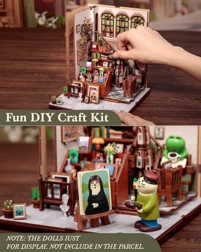 CUTEBEE Book Nook Kit - DIY Miniature House Dollhouse Kit for Adults - Image 4