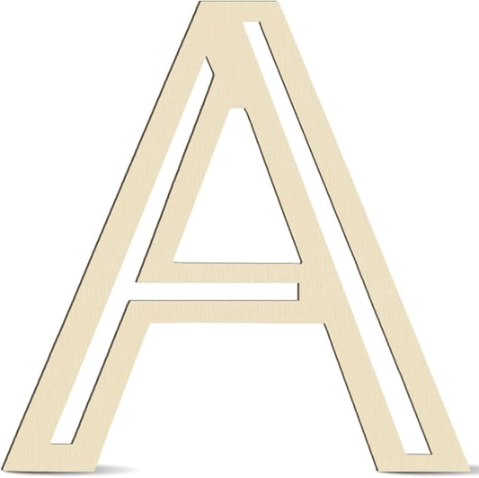 Large Wooden Letters 14 inch for Wall Decor Crafts Big Wood Letter A 1/5 Inch Thick Unfinished Alphabet Cutouts Paintable Letters for DIY Wreath Home Party Wedding Baby Nursery Decorations (A)