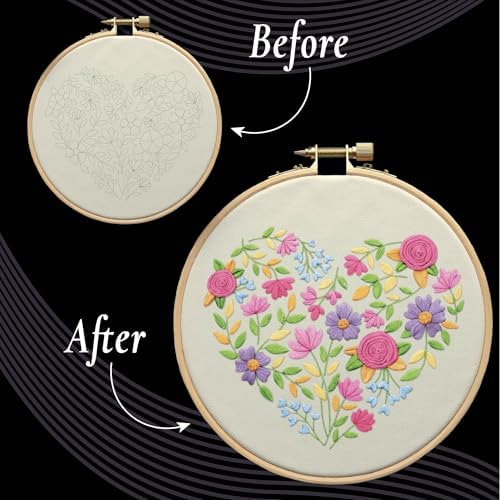 Unwynd Embroidery Kit Floral for Adults and Beginners, Cross Stitch Crafts - Image 3