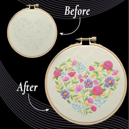 Unwynd Embroidery Kit Floral for Adults and Beginners, Cross Stitch Crafts - Image 3