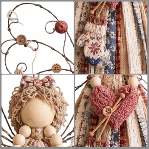 Fabric Angel Wall Hanging Kit, DIY Macrame Craft for Adults Beginners - Image 7