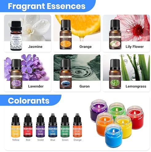 Geoynas 113Pcs Candle Making Kit for Adults - Soy Wax DIY Set - Image 5