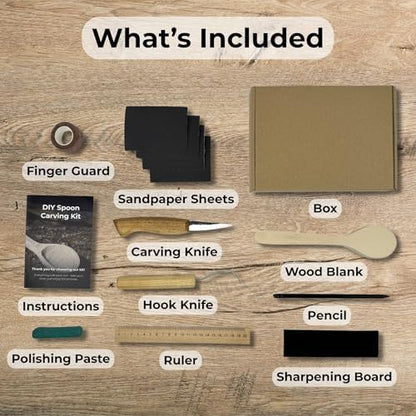 Sharky DIY Spoon Making Wood Carving Kit for Beginners - Image 2
