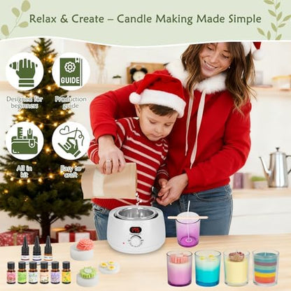 ZEROMX Candle Making Kit for Adult Beginners with Digital Wax Melting Pot - Image 5
