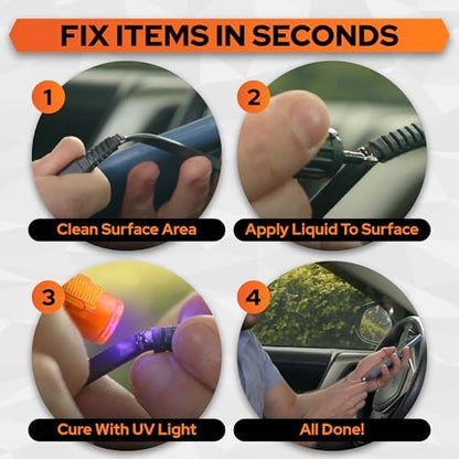 Bondic UV Liquid Plastic Welder, Super Glue, Cures Quickly, UV Resin Kit with Light for Home, Plastic, Jewelry (LED Light & Liquid Cartridge in a Tin Case) - Image 6