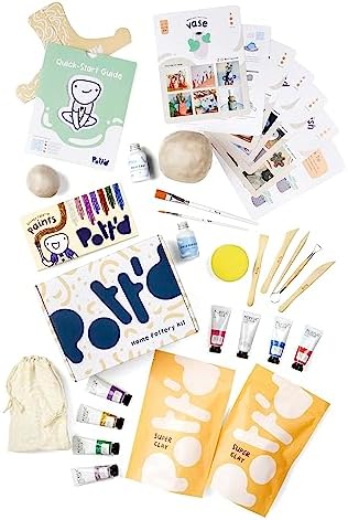 Pott'd Pottery Kit, Air Dry Clay Kit for Adults & Beginners - Image 5