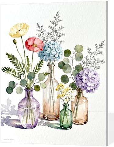 ACANDYL Flower Paint by Numbers Kit for Adults Beginner DIY Painting Kits for Adults Peony Easy Adult Paint by Number Kits on Canvas Eucalptus Leaves Color by Numbers for Gifts Home Decor 16x20 Inch by ACANDYLPaintbyNumbersKits