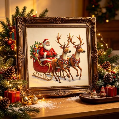 Santa Claus Diamond Art Kits for Adults,5D Christmas Diamond Painting - Image 2