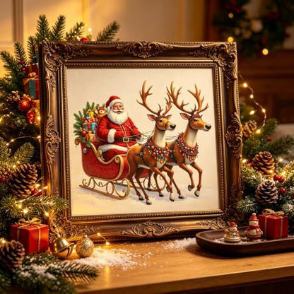 Santa Claus Diamond Art Kits for Adults,5D Christmas Diamond Painting - Image 2